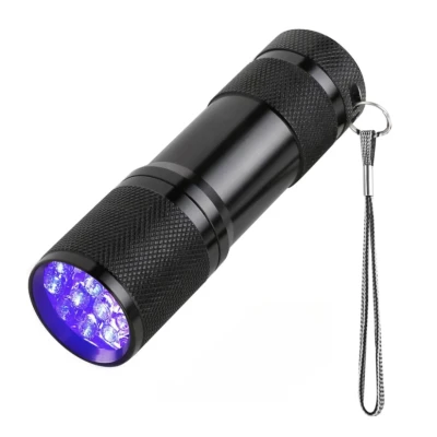 Mini Lanterna UV cu Iluminare ultravioleta autentificarea documentelor si bancnotelor 9cm