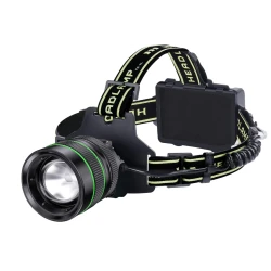 Lanterna de cap LED reincarcabila zoom reglabil 3 acumulatori lumina puternica 