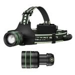 Lanterna de cap LED reincarcabila zoom reglabil 3 acumulatori lumina puternica 