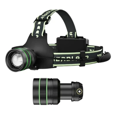 Lanterna de cap LED reincarcabila zoom reglabil 3 acumulatori lumina puternica