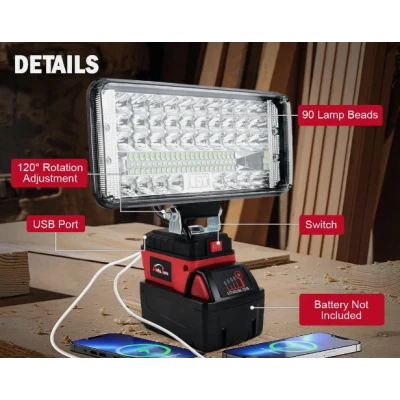 Proiector LED portabil reincarcabil lumina puternica rotire reglabila