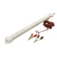 Tub neon LED 8w sticla mata 6400k 60 cm 12V lumina rece