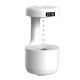 Umidificator si difuzor de aroma tehnologie Anti Gravity 600ml cu afisaj ora si lumina ambientala