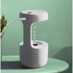 Umidificator si difuzor de aroma tehnologie Anti Gravity 600ml cu afisaj ora si lumina ambientala