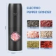 Rasnita electrica reincarcabila pentru sare piper diverse condimente USB indicator LED reglaj granulatie