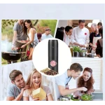 Rasnita electrica reincarcabila pentru sare piper diverse condimente USB indicator LED reglaj granulatie
