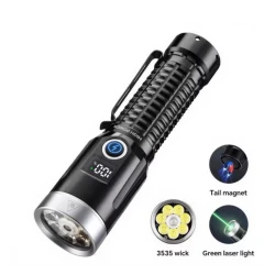 Lanterna LED YM F701 cu lumina verde raza de actiune 500m de 3000lm