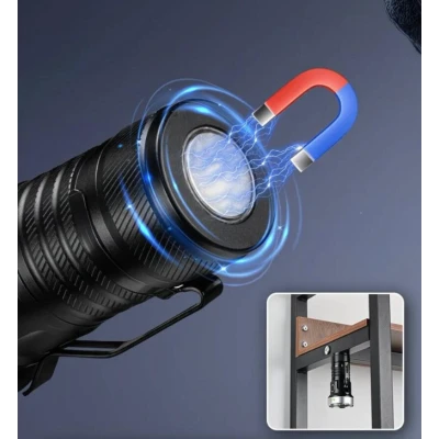 Lanterna tactica reincarcabila YM F963X lumina multicolora filtru UV IP55 raza 300M