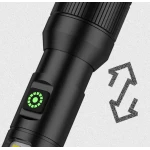 Lanterna multifunctionala LED CB 503A TG cu panou lateral COB si incarcare USB