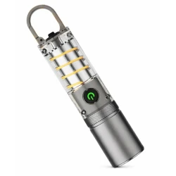Lanterna LED portabila CB 936 TG telescopica 5 moduri incarcare USB si capac pentru lumina