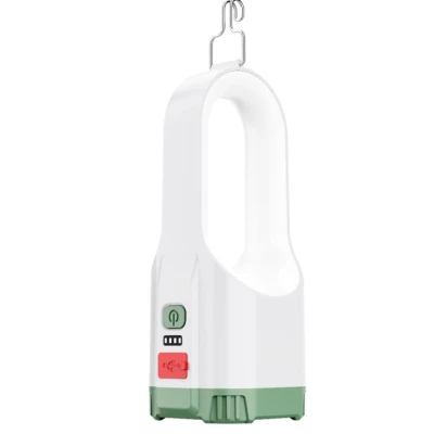 Lanterna de mana CB 2217 cu iluminare RGB incarcare USB si carlig
