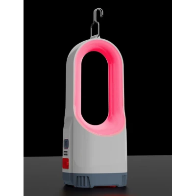 Lanterna de mana CB 2217 cu iluminare RGB incarcare USB si carlig