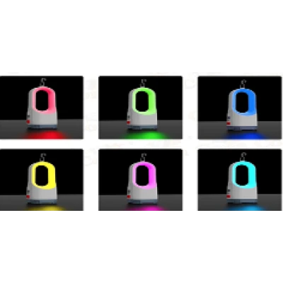 Lanterna de mana CB 2217 cu iluminare RGB incarcare USB si carlig