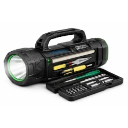 Lanterna multifunctionala CB 5515 tip trusa scule cu LED puternic COB si incarcare USB C