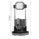Lampa multifunctionala cu incarcare USB COBA T700 P90 si tija extindere 110cm