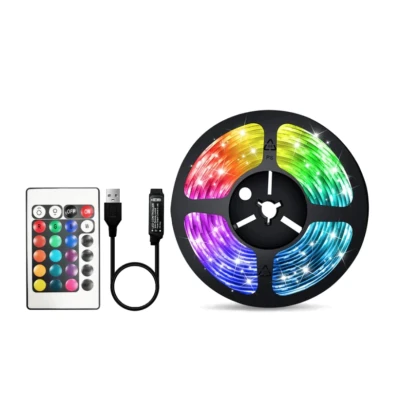 Kit Banda Led RGB Pentru Tv cu conectare USB lungime 5M telecomanda inclusa