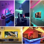 Kit Banda Led RGB Pentru Tv cu conectare USB lungime 5M telecomanda inclusa