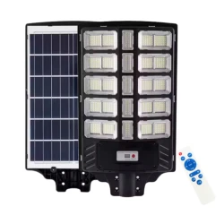 Lampa solara stradala LED 1000W cu 15 casete senzor miscare telecomanda IP67 YH25