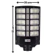 Lampa solara stradala LED 1000W cu 15 casete senzor miscare telecomanda IP67 YH25