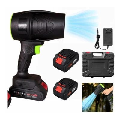 Suflanta aer portabila fara fir 48V cu 2 acumulatori NEAGRA