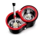 Set mop rotativ si galeata cu sistem de stoarcere maner reglabil din otel Inoxidabil cu 5 rezerve
