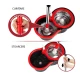 Set mop rotativ si galeata cu sistem de stoarcere maner reglabil din otel Inoxidabil cu 5 rezerve