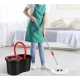 Set mop rotativ si galeata cu sistem de stoarcere maner reglabil din otel Inoxidabil cu 5 rezerve