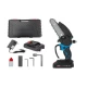 Mini fierastrau electric 6 inch lama utila cu 1 acumulator 48V rezervor ulei pentru lubrifiere 2 lanturi
