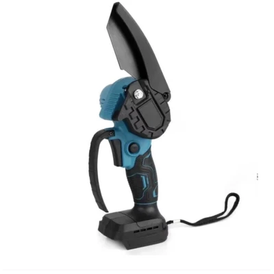 Mini fierastrau electric 6 inch lama utila cu 1 acumulator 48V rezervor ulei pentru lubrifiere 2 lanturi