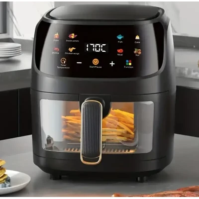 UB Friteuza fara ulei Air Fryer tip cuptor electric displat digital functie de coacere 8L