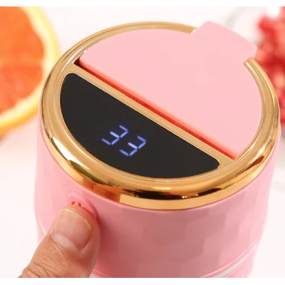 Blender portabil electric pentru smoothie 8 lame recipient tip cana cu capac si maner