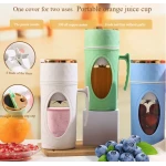 Blender portabil electric pentru smoothie 8 lame recipient tip cana cu capac si maner