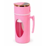 Blender portabil electric pentru smoothie 8 lame recipient tip cana cu capac si maner