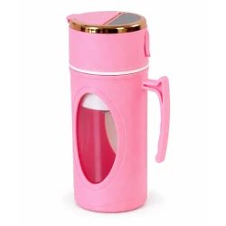 Blender portabil electric pentru smoothie 8 lame recipient tip cana cu capac si maner