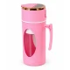 Blender portabil electric pentru smoothie 8 lame recipient tip cana cu capac si maner
