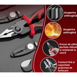 Set cleste multifunctionala 5 capete interschimbabile utilizare profesionala