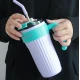 Cana cu maner si pai reutilizabil marime MEDIE design modern texturat