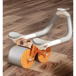Roata abdomene pentru exercitii fitness Timer si Suport telefon