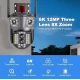 Camera de supraveghere tripla 4K WiFi Zoom 10x PTZ Detectare Umana Auto Tracking IP66
