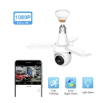 Camera supraveghere tip BEC cu 3 brate LED 3MP HD WiFi PTZ Montaj E27 Monitorizare Interioara pentru Locuinta