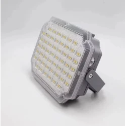 Proiector LED solar patrat cu panou fotovoltaic Extern GRI