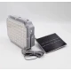 Proiector LED solar patrat cu panou fotovoltaic Extern GRI