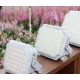 Proiector LED solar patrat cu panou fotovoltaic Extern GRI