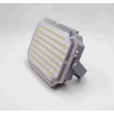 Proiector LED solar patrat cu panou fotovoltaic Extern GRI