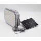 Proiector LED solar patrat cu panou fotovoltaic Extern GRI