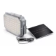 Proiector LED solar patrat cu panou fotovoltaic Extern GRI
