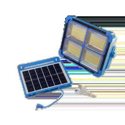 Lampa solara portabila camping si pescuit 288 LED 100W multiple moduri de Lumina functie Power Bank