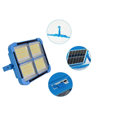 Lampa solara portabila camping si pescuit 288 LED 100W multiple moduri de Lumina functie Power Bank