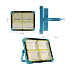  Lampa solara portabila camping si pescuit 288 LED 100W multiple moduri de Lumina functie Power Bank