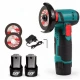 Mini polizor unghiular 20cm de 12V putere 750W cu 19500 rpm 2 Discuri 76 mm 2 Acumulatori
